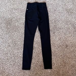 Fabletics Black High Waisted Legging with Strappy criss cross back small